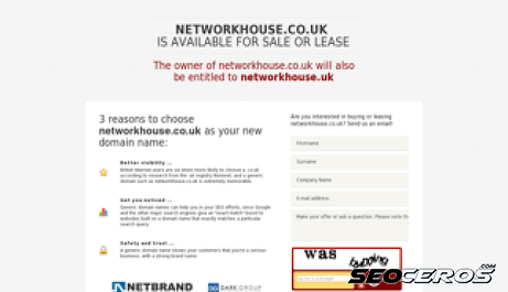 networkhouse.co.uk desktop obraz podglądowy