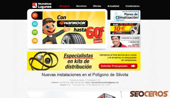 neumaticoslugones.es desktop előnézeti kép
