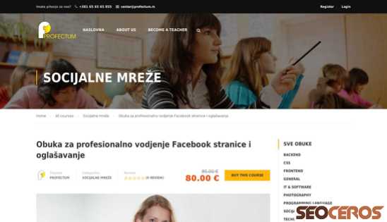 new.profectum.rs/obuke/obuka-za-profesionalno-vodjenje-facebook-stranice desktop Vorschau
