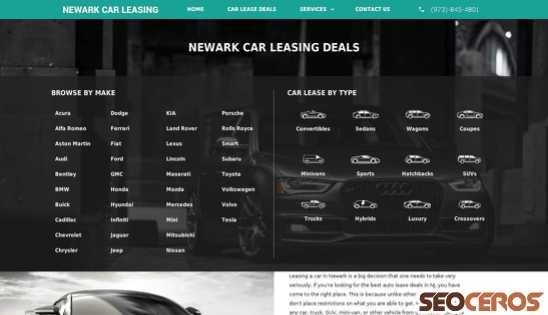 newarkcarleasing.com desktop förhandsvisning