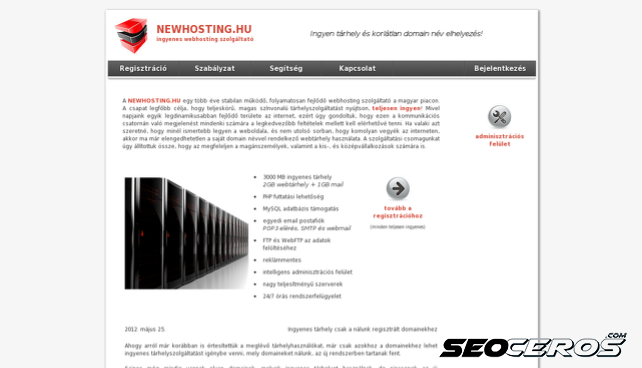 newhosting.hu desktop előnézeti kép