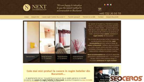 next-accommodation.ro desktop előnézeti kép