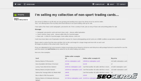 nonsportcards.co.uk desktop förhandsvisning