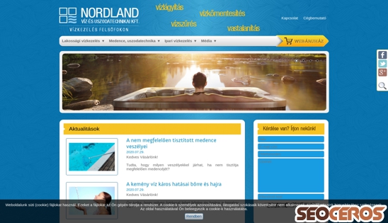 nordland.hu desktop előnézeti kép