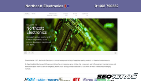 northcott.co.uk desktop anteprima