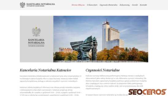 notariuszadamrobak.pl desktop prikaz slike