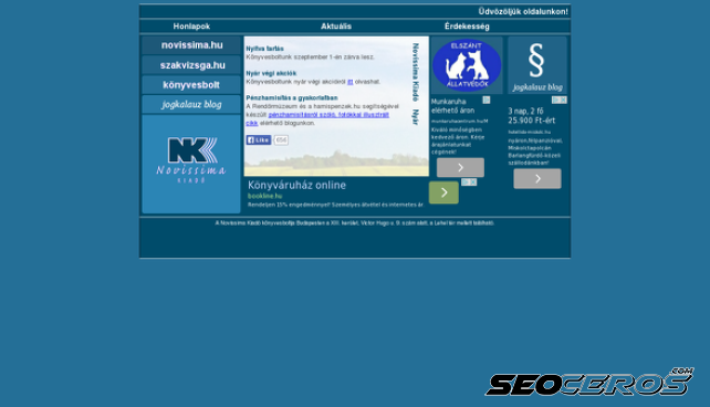 novissima.hu desktop előnézeti kép