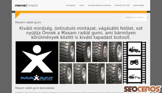 novistrade.hu/gumik-maxam-radial-gumi desktop obraz podglądowy