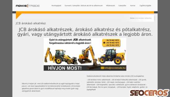 novistrade.hu/jcb-arokaso-alkatresz desktop náhľad obrázku