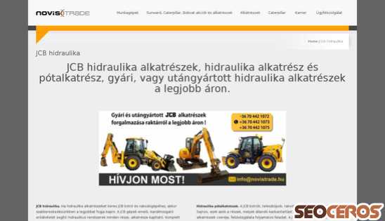 novistrade.hu/jcb-hidraulika desktop obraz podglądowy