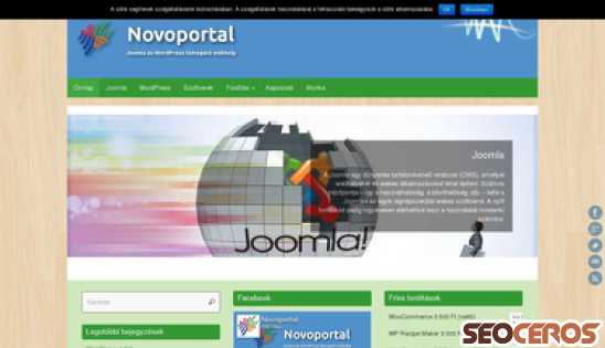 novoportal.hu desktop előnézeti kép