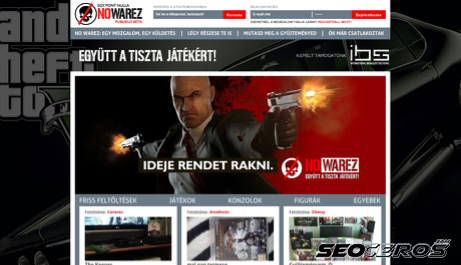 nowarez.hu desktop előnézeti kép