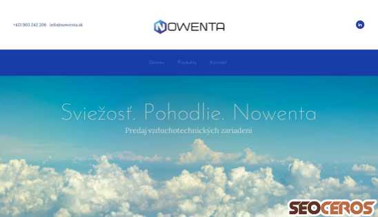 nowenta.sk desktop náhled obrázku