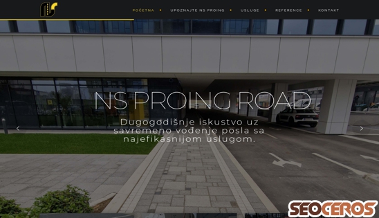 nsproing.com desktop preview