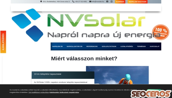 nvsolar.hu desktop náhľad obrázku