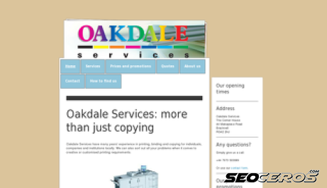 oakdaleservices.co.uk desktop náhled obrázku