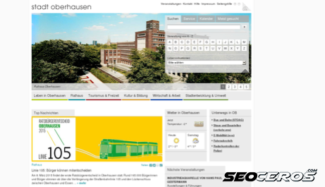 oberhausen.de desktop náhľad obrázku
