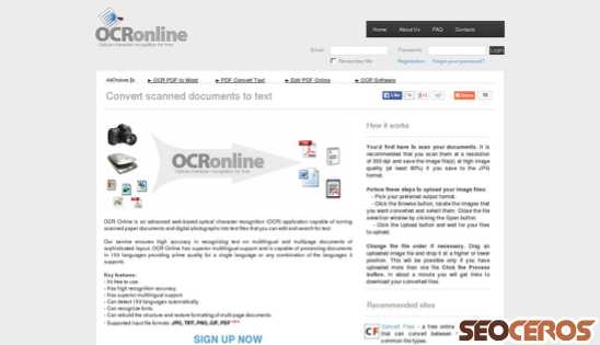 ocronline.com desktop náhľad obrázku
