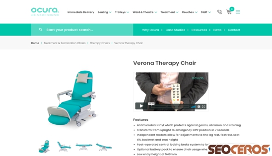 ocura.co.uk/product/verona-therapy-chair desktop preview