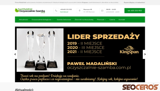 oczyszczalnie-szamba.com.pl desktop náhled obrázku