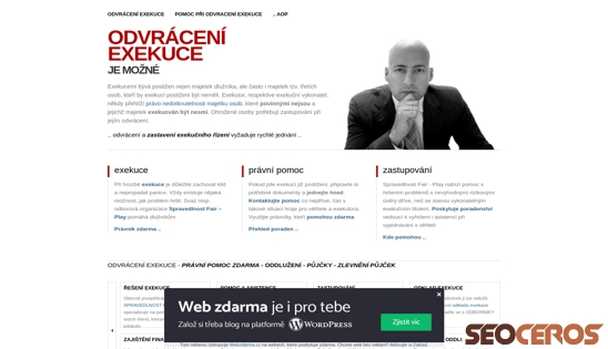 odvraceni-exekuce.webzdarma.cz desktop előnézeti kép