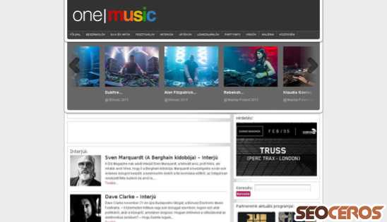 onemusic.hu desktop prikaz slike