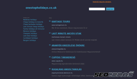 onestopholidays.co.uk desktop obraz podglądowy