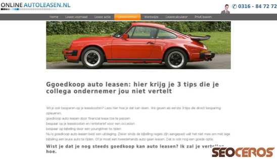 onlineautoleasen.nl/goedkoopautoleasen.php desktop Vorschau