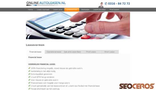 onlineautoleasen.nl/leasevormen.php desktop előnézeti kép