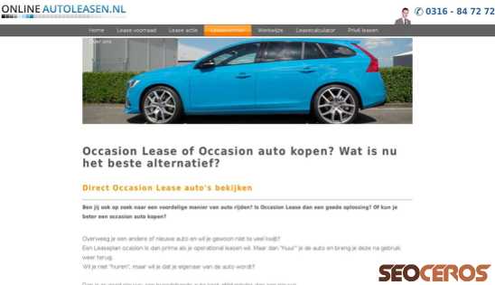 onlineautoleasen.nl/occasionlease.php desktop preview