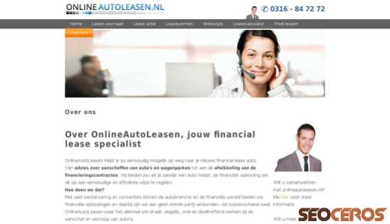 onlineautoleasen.nl/overons.php desktop obraz podglądowy