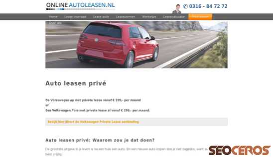 onlineautoleasen.nl/priveleasen.php desktop obraz podglądowy