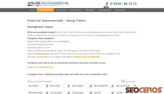 onlineautoleasen.nl/youngtimerlease.php {typen} forhåndsvisning