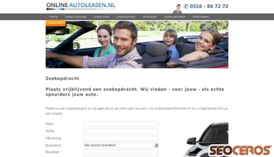 onlineautoleasen.nl/zoekopdracht.php desktop előnézeti kép