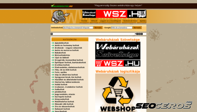 onlineboltok.hu desktop előnézeti kép