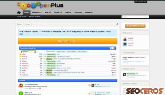 open-plus.es desktop náhled obrázku