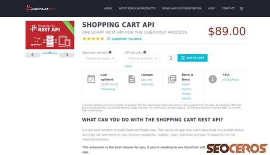 opencart-api.com/product/shopping-cart-rest-api desktop előnézeti kép