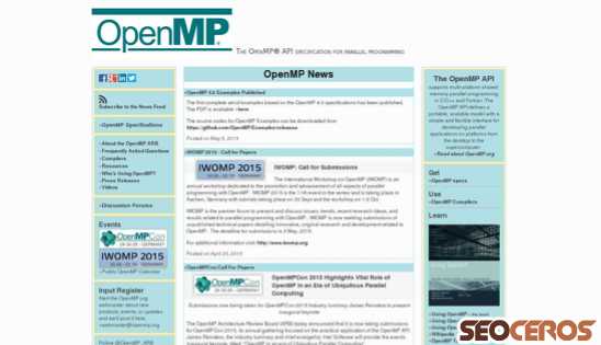 openmp.org desktop náhľad obrázku