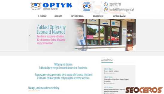 optyknawrot.pl desktop förhandsvisning