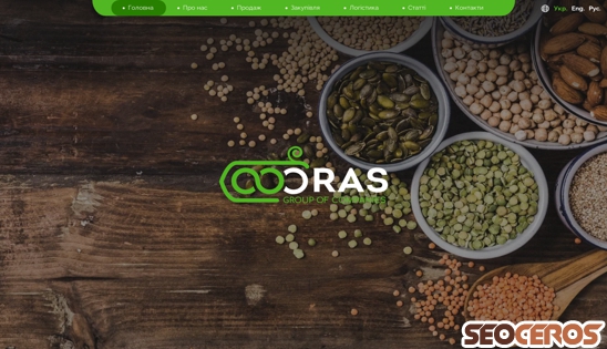 oras-graintrade.com desktop preview