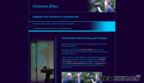 osmiumfilms.co.uk desktop förhandsvisning
