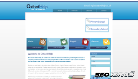 oxfordhelp.co.uk desktop preview