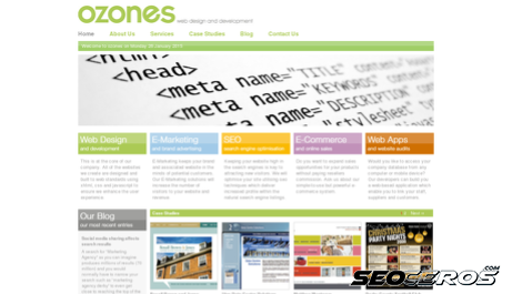 ozones.co.uk desktop preview