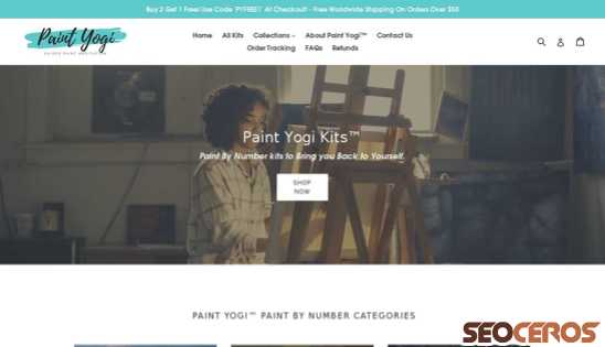 paintyogi.com desktop förhandsvisning