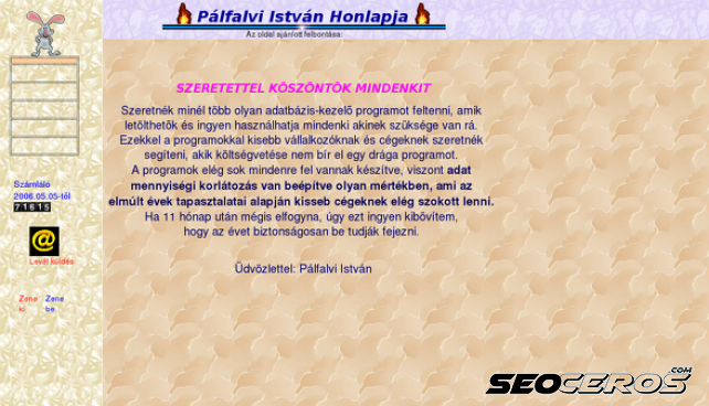 palfalvi.hu desktop náhľad obrázku