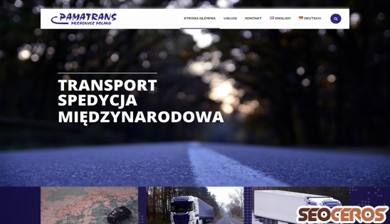 pamatrans.pl desktop náhled obrázku