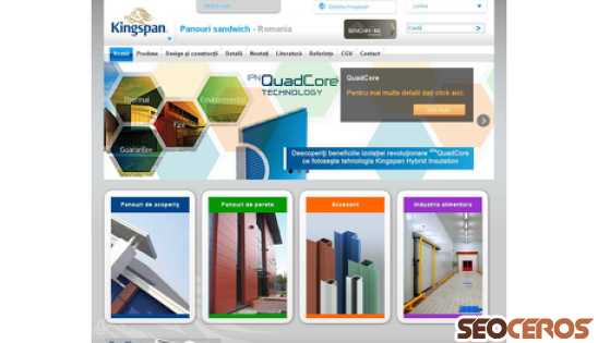 panouri.kingspan.ro desktop előnézeti kép