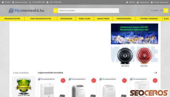 paramentesito.hu desktop náhľad obrázku