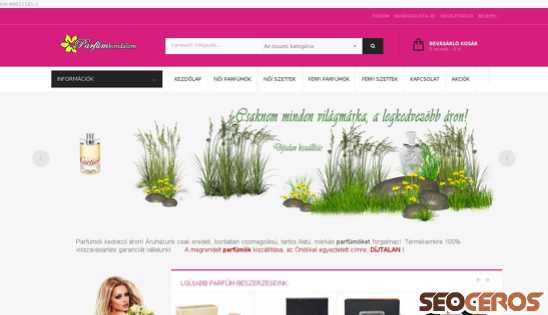 parfumbirodalom.hu desktop náhľad obrázku