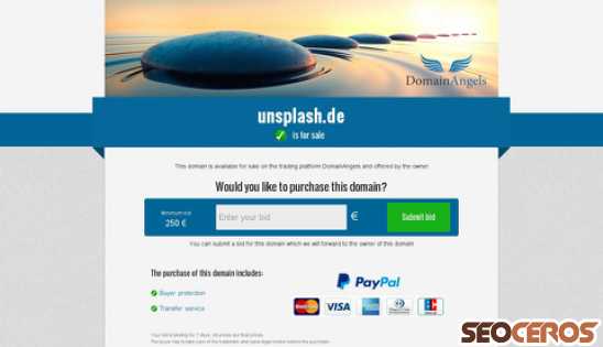 unsplash.de desktop náhľad obrázku